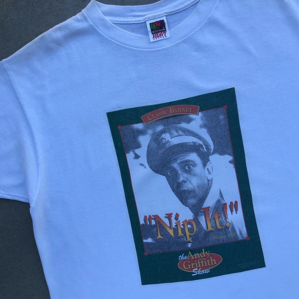 Vtg 90’s Barney Fife The Andy Griffith Show Nip It! Tv Promo Tee - Size Xl View 3